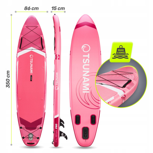 Каяк  TSUNAMI Pro 350 см c веслом T10   - фото №4