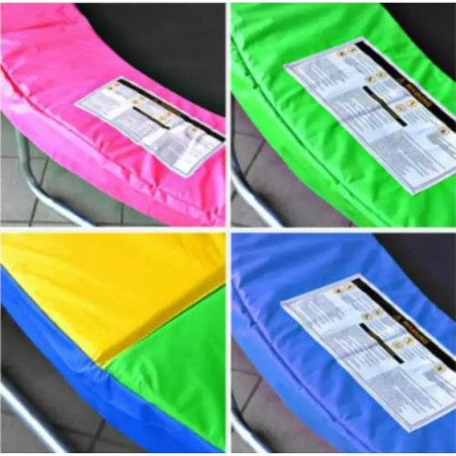 Батут  Atleto 312 см с сеткой multikolor - фото №2