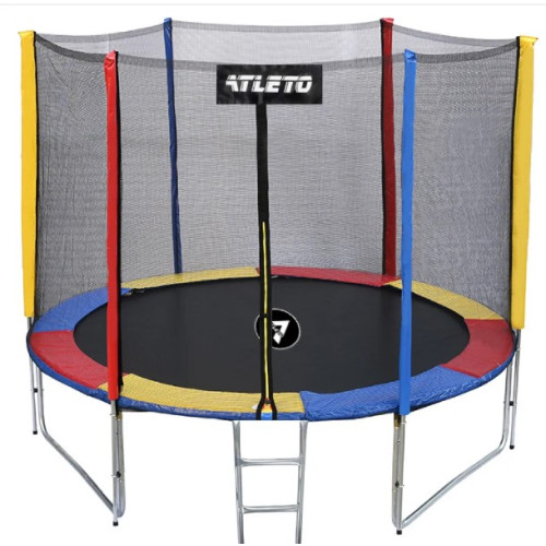 Купить Батут  Atleto 312 см с сеткой multikolor в Киеве - фото №1