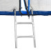 Батут  Atleto 252 см з подвійними ногами із сіткою синій - фото №3