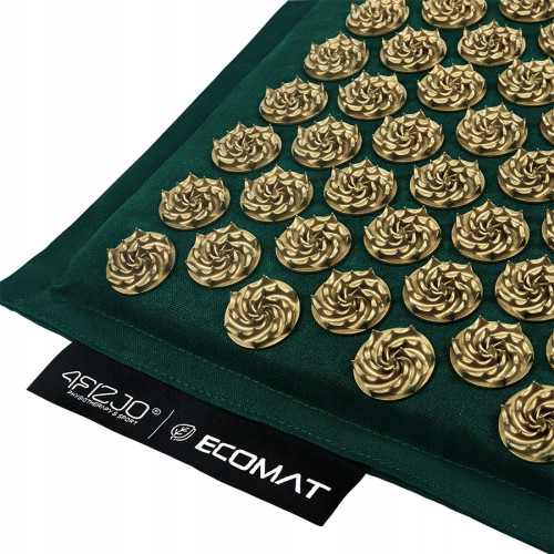 Мат для иглоукалывания  4FIZJO Eco Mat XL Аппликатор Кузнецова Navy Green/Gold - фото №7