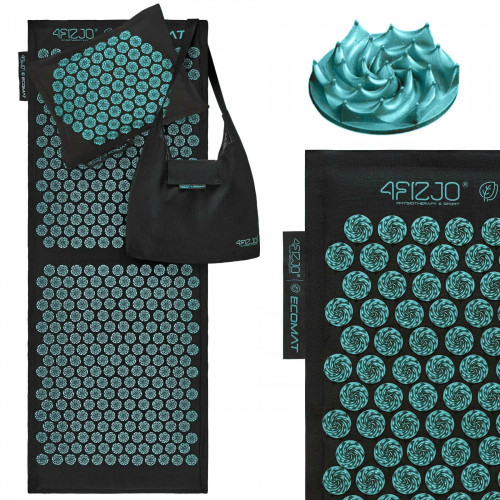 Купить Мат для иглоукалывания  4FIZJO Eco Mat XL Аппликатор Кузнецова Black/Blue в Киеве - фото №1