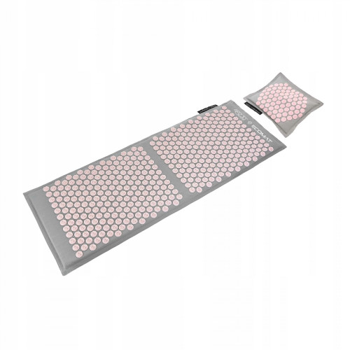 Мат для иглоукалывания  4FIZJO Eco Mat XL Аппликатор Кузнецова Grey/Pink - фото №3