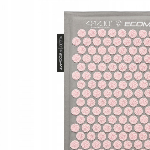 Мат для иглоукалывания  4FIZJO Eco Mat XL Аппликатор Кузнецова Grey/Pink - фото №2