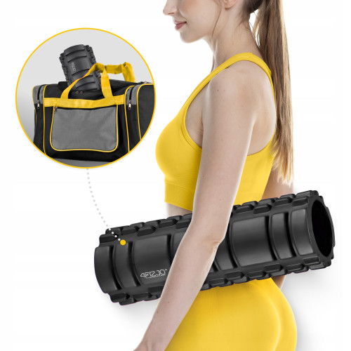 Массажный ролик  4FIZJO 33 x 14 см Black  - фото №9