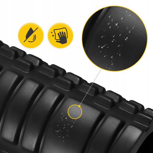 Массажный ролик  4FIZJO 45 x 13.5 см Black  - фото №8