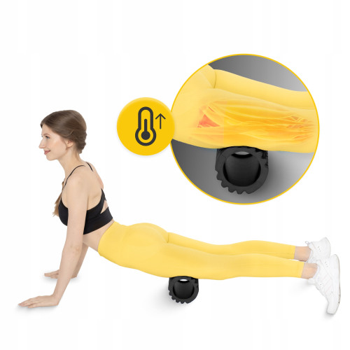 Массажный ролик  4FIZJO 45 x 13.5 см Black  - фото №9