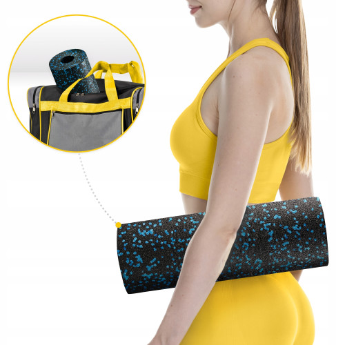 Массажный ролик  4FIZJO EPP PRO+ 45 x 14.5 см Black/Blue - фото №7