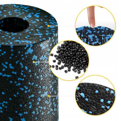 Массажный ролик  4FIZJO EPP PRO+ 45 x 14.5 см Black/Blue - фото №5