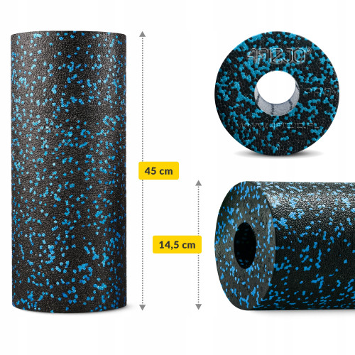 Массажный ролик  4FIZJO EPP PRO+ 45 x 14.5 см Black/Blue - фото №3