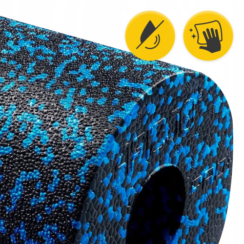 Массажный ролик  4FIZJO EPP PRO+ 33 x 14 см Black/Blue - фото №5