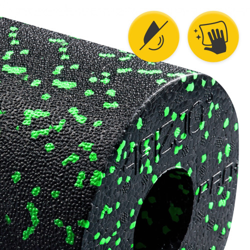 Массажный ролик  4FIZJO EPP PRO+ 33 x 14 см Black/Green - фото №3