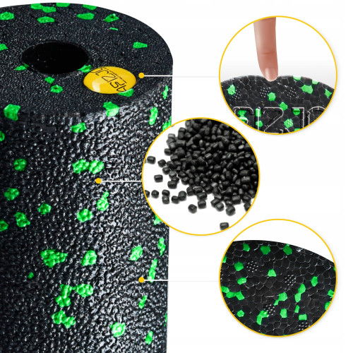 Масажний ролик  4FIZJO Mini Foam Roller 15 x 5.3 см Black/Green - фото №4
