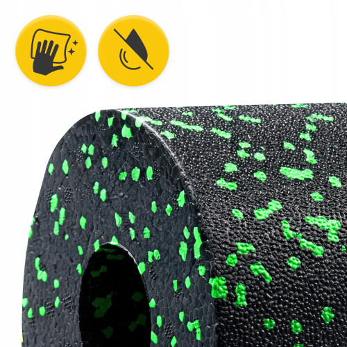 Масажний ролик  4FIZJO Mini Foam Roller 15 x 5.3 см Black/Green - фото №2