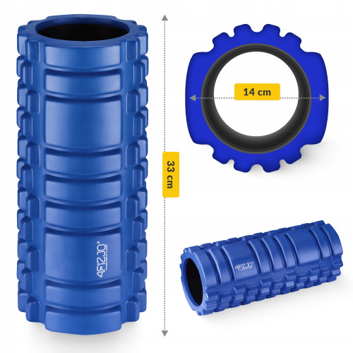 Массажный ролик  4FIZJO 33 x 14 см Blue  - фото №2