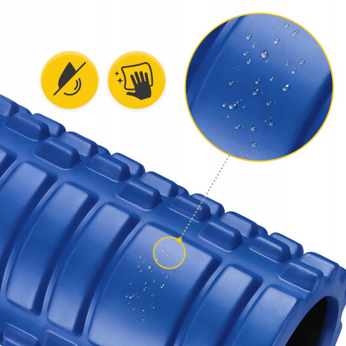 Массажный ролик  4FIZJO 33 x 14 см Blue  - фото №3