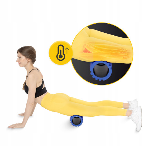 Массажный ролик  4FIZJO 33 x 14 см Blue  - фото №6