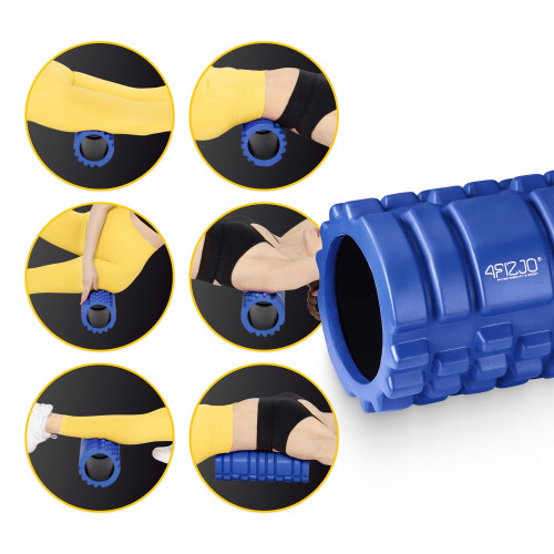 Массажный ролик  4FIZJO 33 x 14 см Blue  - фото №7