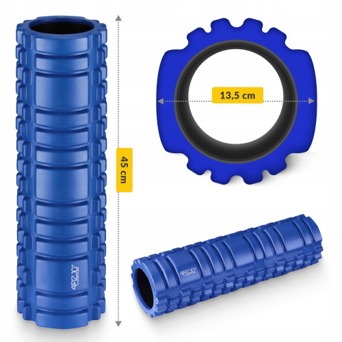 Массажный ролик  4FIZJO 45 x 13.5 см Blue  - фото №2