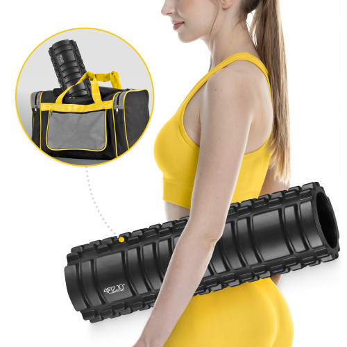 Массажный ролик  4FIZJO 45 x 13.5 см Black  - фото №4