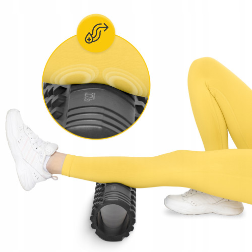 Массажный ролик  4FIZJO 45 x 13.5 см Black  - фото №5