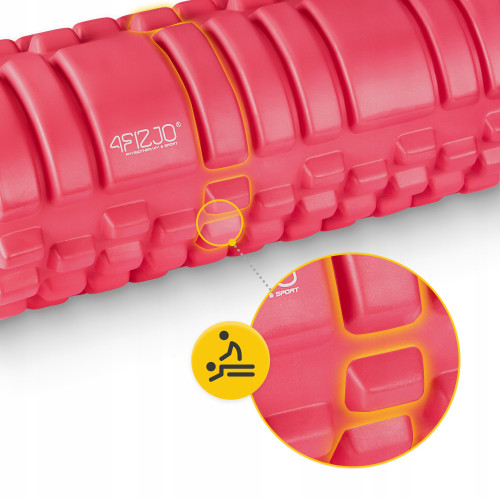 Массажный ролик  4FIZJO 33 x 14 см Pink - фото №3