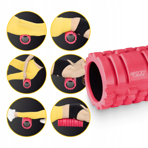 Массажный ролик  4FIZJO 33 x 14 см Pink - фото №5