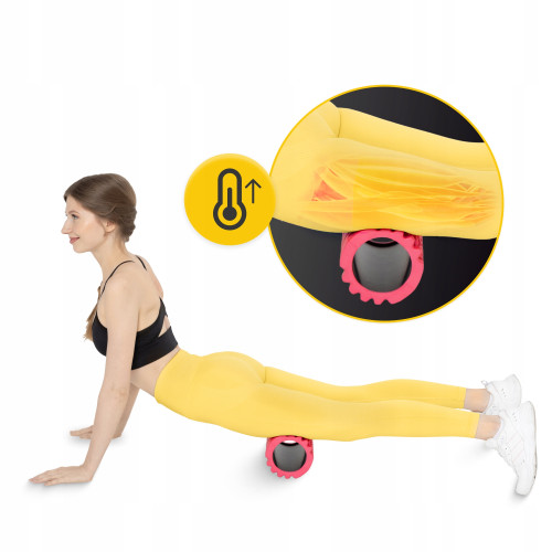 Массажный ролик  4FIZJO 33 x 14 см Pink - фото №7