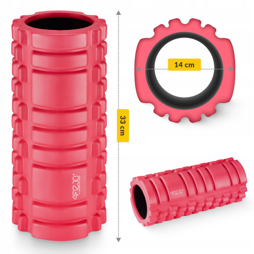 Массажный ролик  4FIZJO 33 x 14 см Pink - фото №8