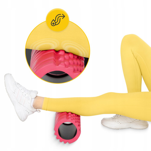 Массажный ролик  4FIZJO 33 x 14 см Pink - фото №11