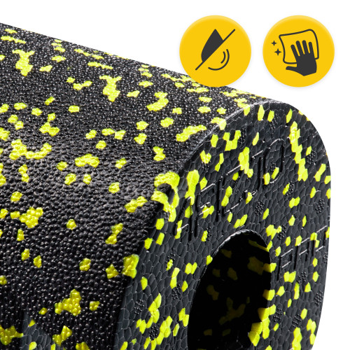 Масажний ролик  4FIZJO EPP PRO+ 45 x 14.5 см Black/Yellow - фото №7