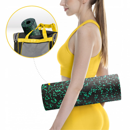 Массажный ролик  4FIZJO EPP PRO+ 45 x 14.5 см Black/Green - фото №8