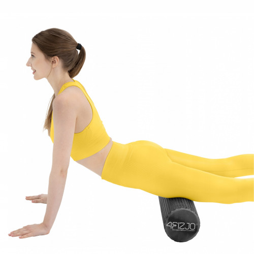 Массажный ролик  4FIZJO CARE+ EVA 45 x 15 см Black  - фото №9