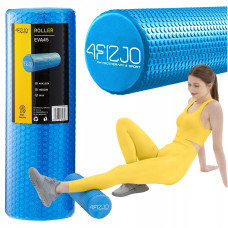 Массажный ролик 4FIZJO CARE+ EVA 45 x 15 см Blue