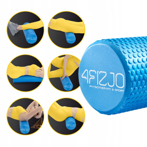 Массажный ролик  4FIZJO CARE+ EVA 60 x 15 см Blue  - фото №3