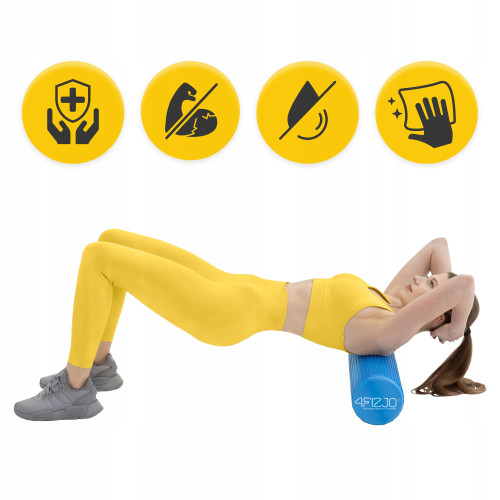 Массажный ролик  4FIZJO CARE+ EVA 60 x 15 см Blue  - фото №6