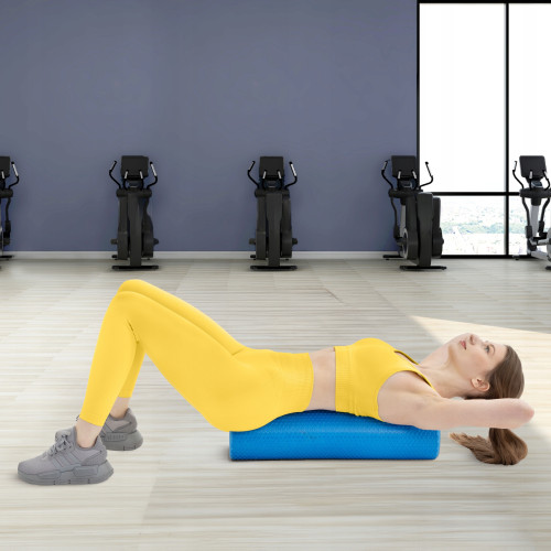 Массажный ролик  4FIZJO CARE+ EVA 60 x 15 см Blue  - фото №9