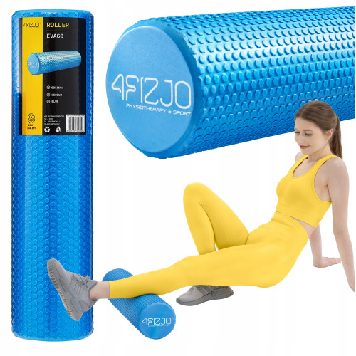 Купить Массажный ролик  4FIZJO CARE+ EVA 60 x 15 см Blue  в Киеве - фото №1