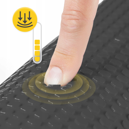 Массажный ролик  4FIZJO CARE + EVA 90 x 15 см Black  - фото №2