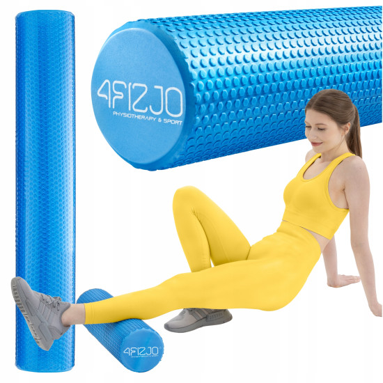 Купить Массажный ролик  4FIZJO CARE + EVA 90 x 15 см Blue в Киеве - фото №1