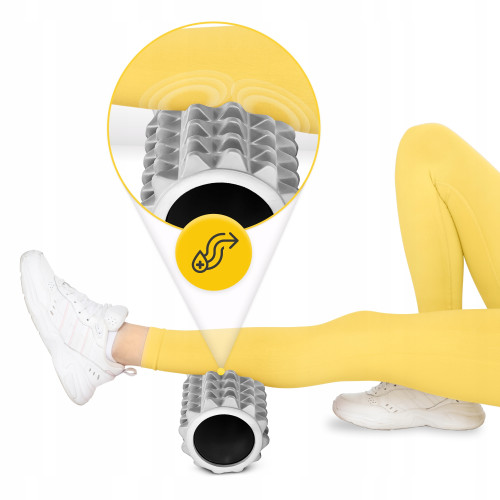 Масажний ролик  4FIZJO EVA 33 x 14 см Grey - фото №6