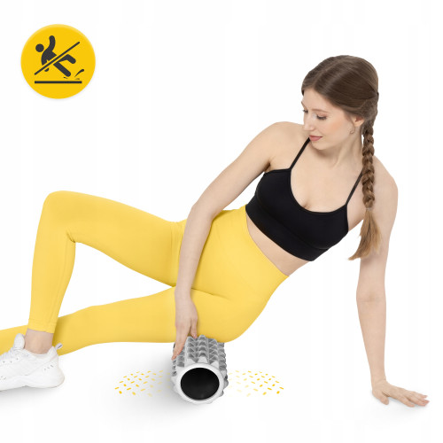 Масажний ролик  4FIZJO EVA 33 x 14 см Grey - фото №4