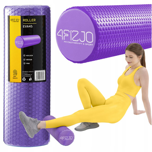 Купить Массажный ролик  4FIZJO CARE+ EVA 45 x 15 см Purple  в Киеве - фото №1