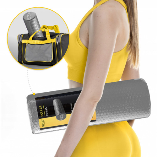 Массажный ролик  4FIZJO CARE+ EVA 45 x 15 см Grey - фото №8