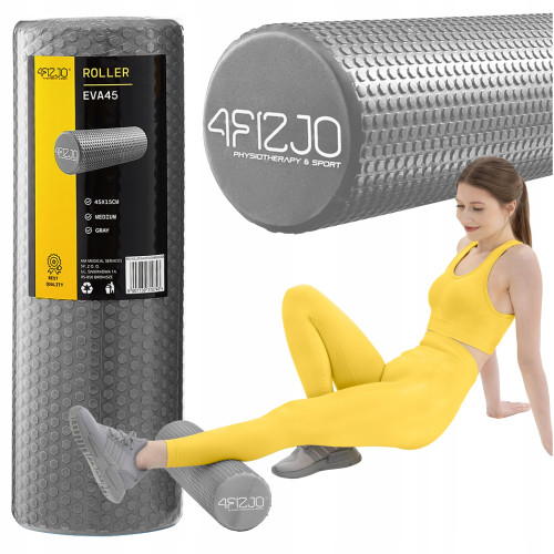 Купить Массажный ролик  4FIZJO CARE+ EVA 45 x 15 см Grey в Киеве - фото №1