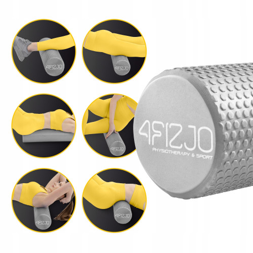 Масажний ролик  4FIZJO CARE+ EVA 60 x 15 см Grey - фото №5