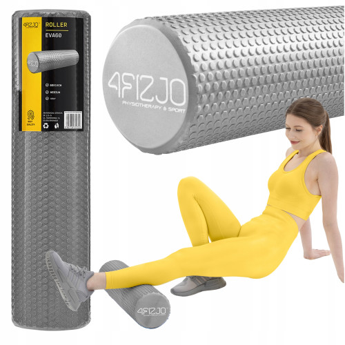 Купити Масажний ролик  4FIZJO CARE+ EVA 60 x 15 см Grey у Києві - фото №1