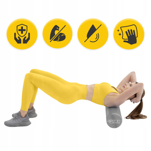 Масажний ролик  4FIZJO CARE+ EVA 60 x 15 см Grey - фото №7