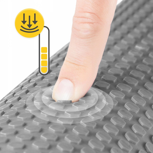 Массажный ролик  4FIZJO CARE + EVA 90 x 15 см Grey - фото №3