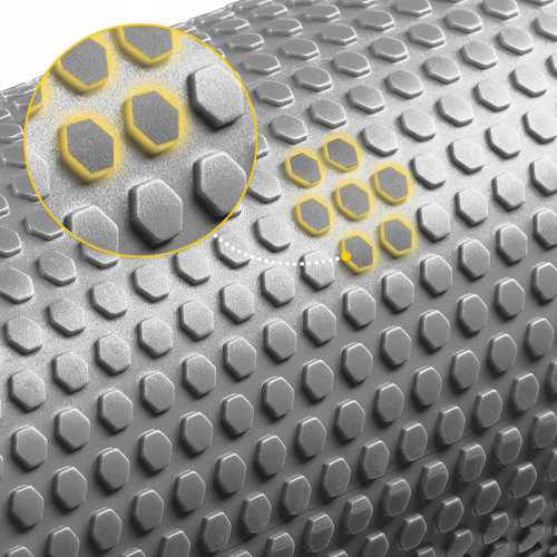 Массажный ролик  4FIZJO CARE + EVA 90 x 15 см Grey - фото №6